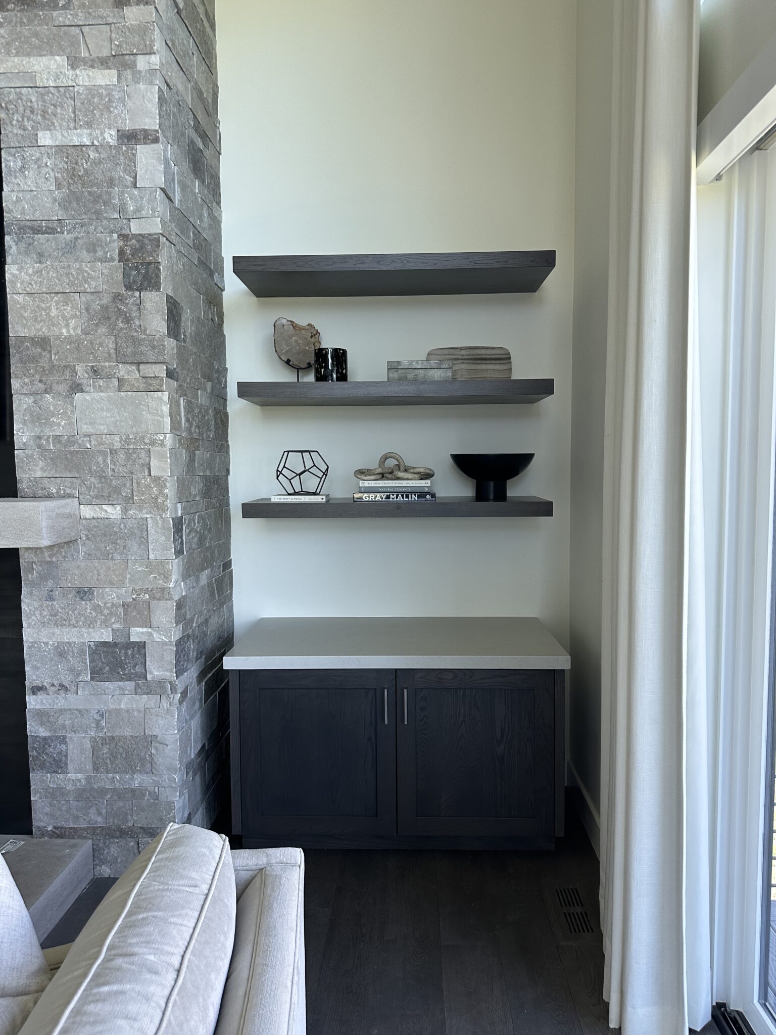 Shelves and Cabinet