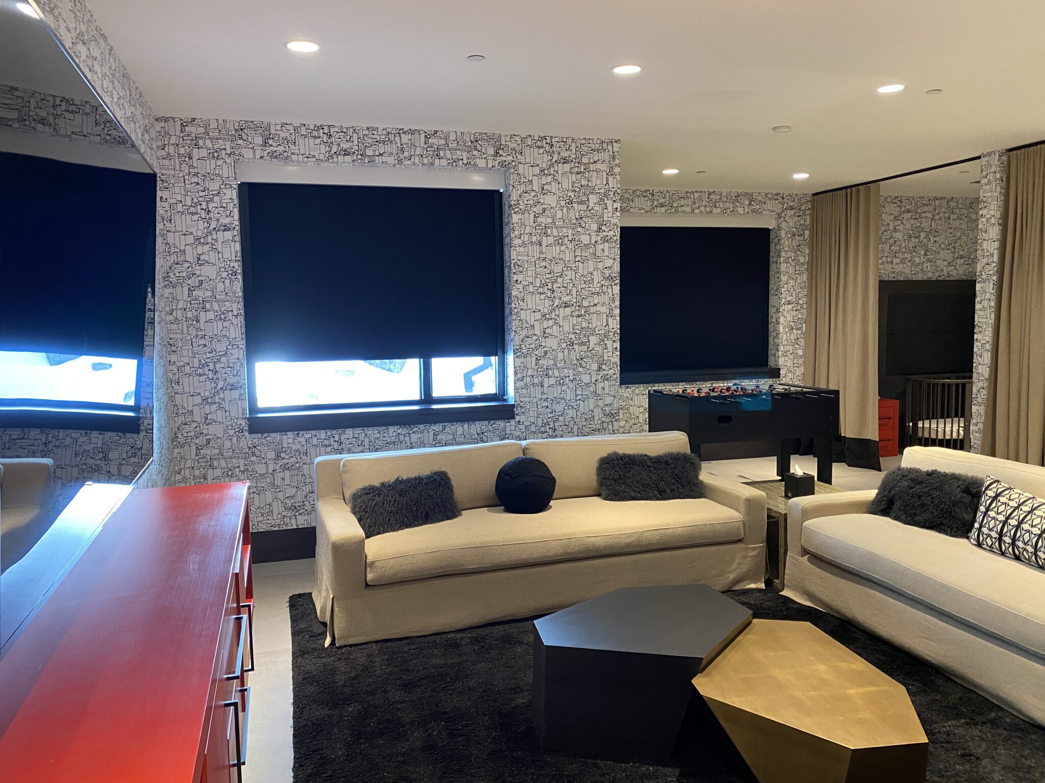 A Room With Couches and a Table